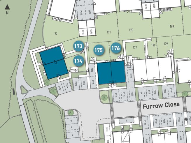 Site plan, 3 bedroom houses - artist impression subject to change